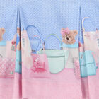 فستان بنات بطبعة باللون الأزرق والوردي, 1, hi-res